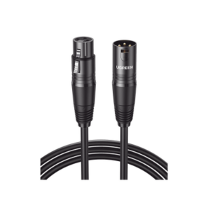 Cable para Micrófono XLR Tipo Canon Macho a Hembra | 5 Metros Plug & Play | Anti interferencias | Triple Blindaje | Alta Calidad | Color Negro