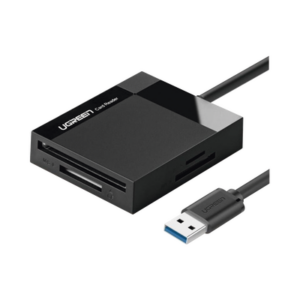 Lector de Tarjetas USB-A 3.0 a CompactFlash (CF)/ MemoryStick (MS)/ TransFlash (TF)/ SecureDigital (SD) | 4 en 1 | 5Gbps | Hasta 2TB | Soporta Windows/Mac OS/Linux/Android | Lectura de tarjetas simultánea | Cable de 15cm.