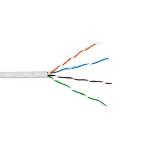 Bobina de Cable de 305 Metros (1000 Pies) UTP Cat6 Riser / Color Blanco / UL, CMR, Probado a 350 Mhz / Para Aplicaciones de CCTV, Redes de Datos, IP Megapixel, Control RS485