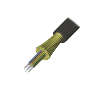 Cable de Fibra Óptica de 6 Hilos, Interior/Exterior, Loose Tube, No Conductiva (Dieléctrica), LS0H, Monomodo OS1/OS2 9/125, 1 Metro (3.28 Pies)