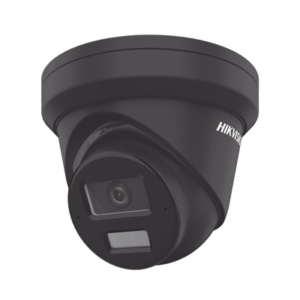 [Dual Light + 2 Micrófonos de Doble Matriz] Turret IP 4 Megapixel / Color Negro / Lente 2.8 mm / 30 mts Luz Blanca + 30 mts IR / ACUSENSE / Exterior IP67 / WDR 120 dB / PoE / ONVIF / Micro SD / Metal / ACUSEEK