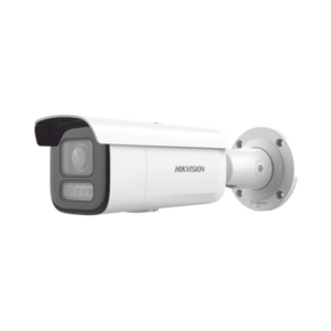 [Dual Light + 2 Micrófonos Integrados] Bala IP 4 Megapixel / Lente Mot. 2.8 a 12 mm / 60 mts Luz Blanca + 60 mts IR / ACUSENSE / Exterior IP67 / IK10 / WDR 120 dB / PoE+ / ONVIF / Alarmas I/O / Micro SD / Metal / ACUSEEK