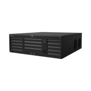 [Doble Poder de Decodificación] NVR 32 Megapixel (8K) / 128 Canales IP / AcuSense / ANPR / Conteo de Personas / 16 Bahías de Disco Duro / 2 Tarjetas de Red / Soporta RAID con Hot Swap / 2 HDMI en 8K / POS / Alarmas I/O / Smart Search