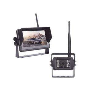Sistema Profesional Inalámbrico de Cámara de Reversa Infrarroja y Monitor Touch de 7" para Vehículos de Trabajo y Montacargas