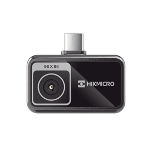 MiniE - Cámara Termográfica para Smartphone / Resolución IR 96 x 96 (9,216 píxeles) / SuperIR / Rango de -20°C a 400°C / Precisión ±2°C o ±2% / Compatible iOS y Android / Paleta Personalizable