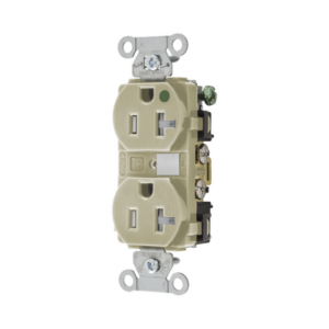 Contacto Duplex de 20 A 250 V CA/ Nema 6-20R / Grado Hospitalario / Color Marfil.