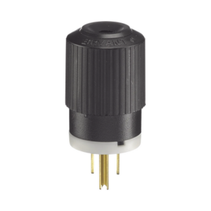 Clavija Negra 15 A 125 V CA 2 Polos 3 Hilos (NEMA 5-15P).
