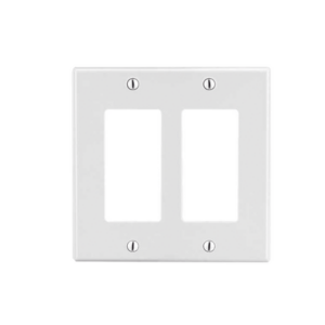 Tapa para Caja Multigang / Contacto Doble / Color Blanco.
