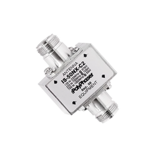 Protector Coaxial RF / 125-1000 MHz / 50 Ω / Conectores N Hembra / Ceja Lateral / 50 kA