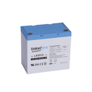Batería 12 V / 55 Ah / UL / Tecnología AGM / Vida útil promedio de 5 años / Para uso en equipo electrónico, Alarmas de Intrusión / Incendio/ Control de acceso / Video Vigilancia / T2