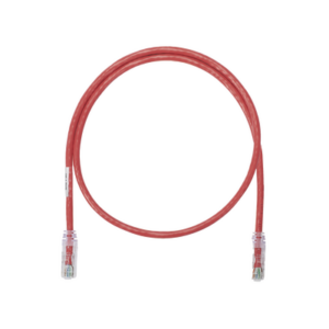 Cable de Parcheo UTP Categoría 6, con Plug Modular en Cada Extremo - 0.3 Metros (1 Pie) - Rojo