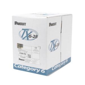 Bobina de Cable UTP 305 Metros (1000 Pies) de Cobre TX6-28Æ, Azul, Categoría 6, Diámetro Reducido (28 AWG), CM/LSZH, de 4 Pares