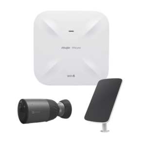 Kit de Cámaras Wi-Fi con Access Point/ Incluye 1 Cámara de Batería CS-BC1C / 1 Pane solar Mod. CS-CMT-SOLARPANEL-E / 1 Access Point RG-RAP6260(G)