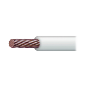 ( SSLU13 ) Cable Eléctrico 10 AWG Color Blanco, Conductor de Cobre Suave Cableado. Aislamiento de PVC, Autoextinguible. Bobina 100 Metros (328.08 Pies)