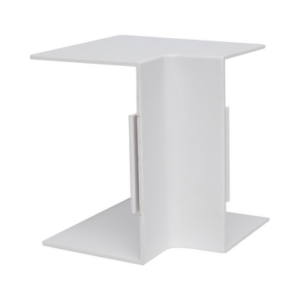 Esquinero Interior Color Blanco de PVC Auto Axtinguible, Para Canaleta TMK-4577 (5520-02001)