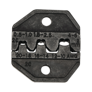 Matriz Ponchadora, Terminales sin Aislamiento o de Cilindro Abierto, 10-20 AWG. Compatible con Pinza Ponchadora VDV200-010