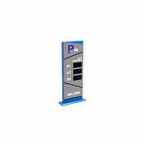 Pantalla Principal de Guía de Estacionamiento / 3 Módulos / Mensaje de Bienvenida / Uso con Aplicación de Guía de Estacionamiento