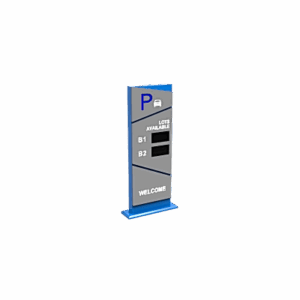 Pantalla Principal de Guía de Estacionamiento / 2 Módulos / Mensaje de Bienvenida / Uso con Aplicación de Guía de Estacionamiento